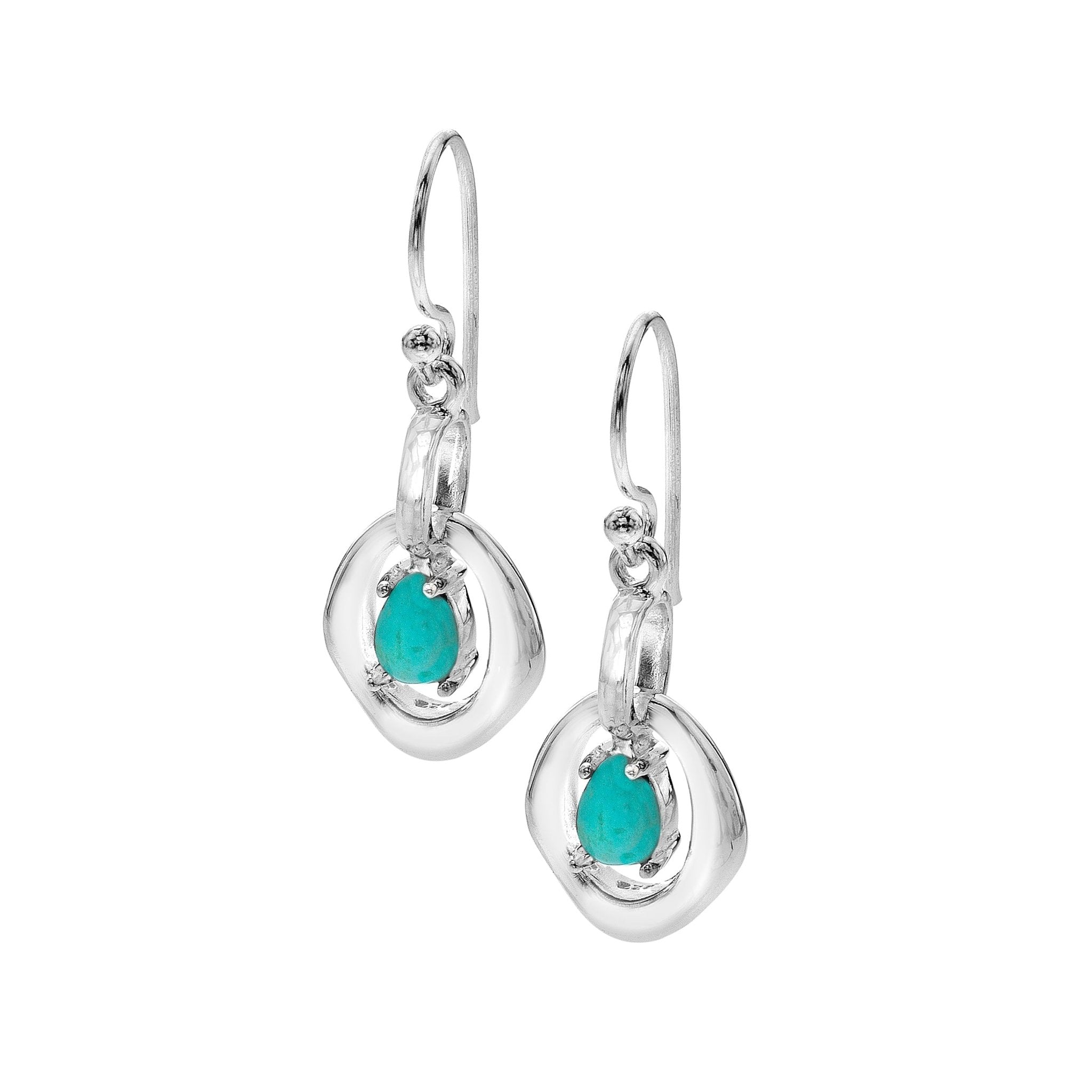 Turquoise Sea Pool Earrings